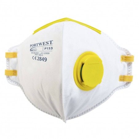 Portwest - Masque pliable FFP1 à soupape Dolomite (20 unités) - P153