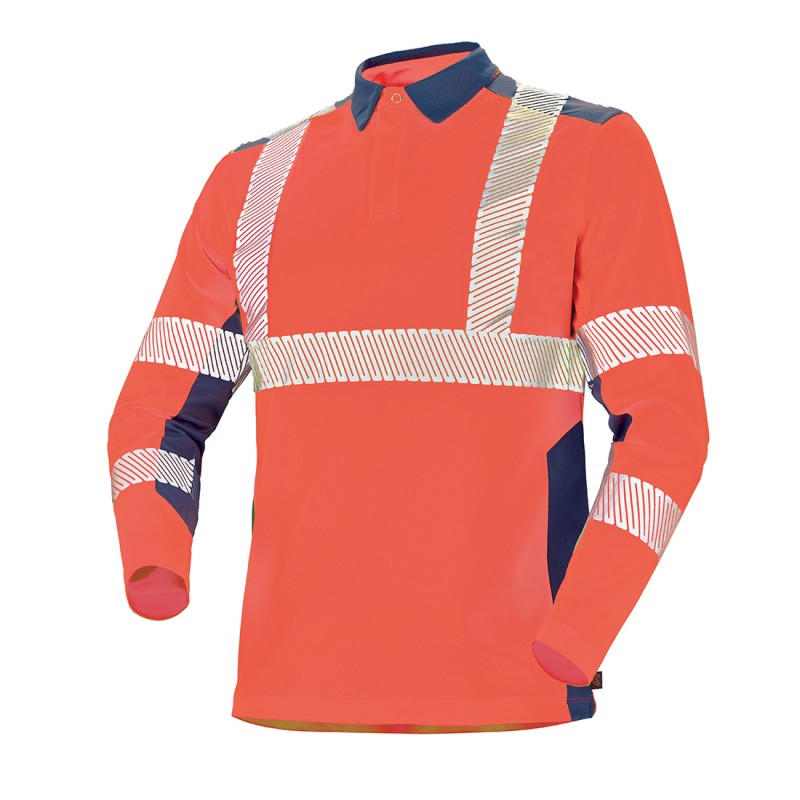 Cepovett - Polo manches longues Fluo Safe - 9O81