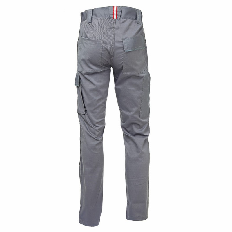 U-Power - Pantalon de travail gris clair Stretch et Slim MEEK