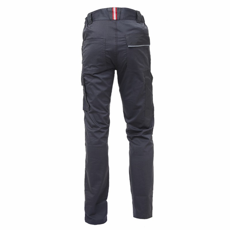 U-Power - Pantalon de travail gris fer Stretch et Slim MEEK