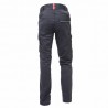 U-Power - Pantalon de travail gris fer Stretch et Slim MEEK