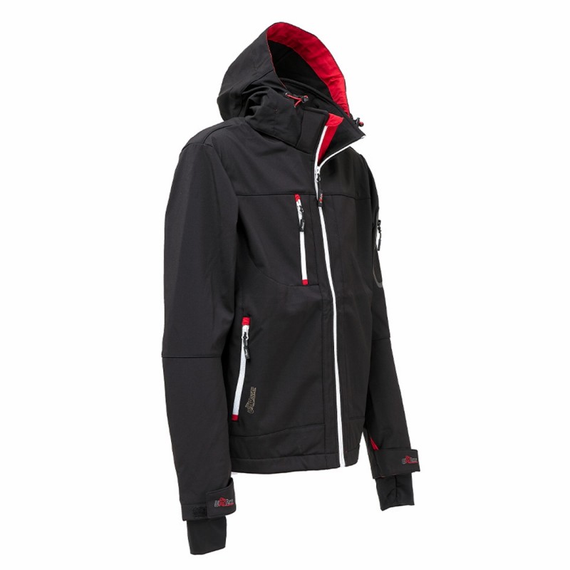 U-Power - Veste Softshell noire Stretch METROPOLIS
