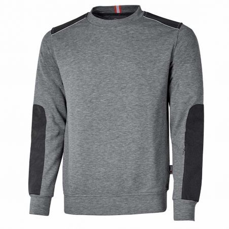 U-Power - Sweat-shirt col rond gris foncé brossé RYKE