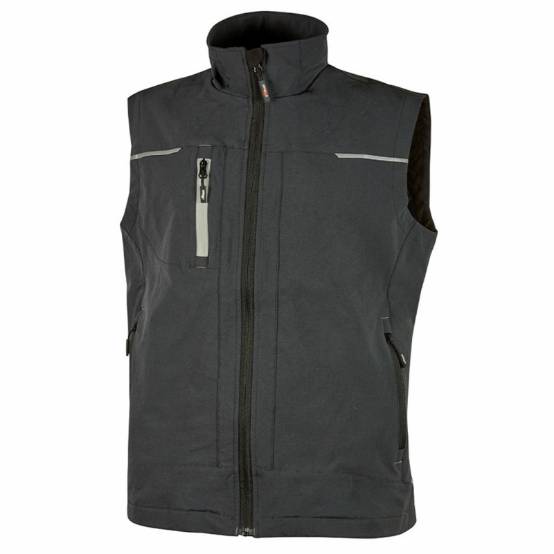 U-Power - Gilet en tissu gris SATURN