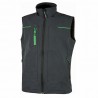 U-Power - Gilet en tissu gris vert SATURN