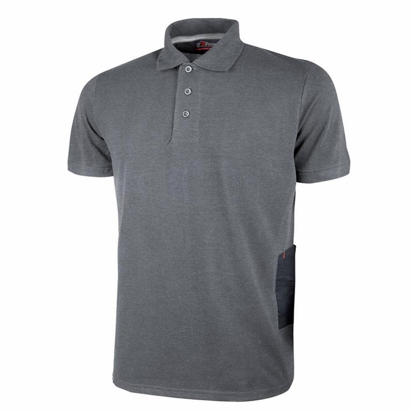 U-Power - Polo manches courtes Slim gris foncé GAP