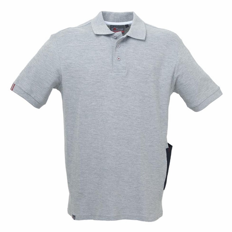 U-Power - Polo manches courtes Slim gris argent GAP