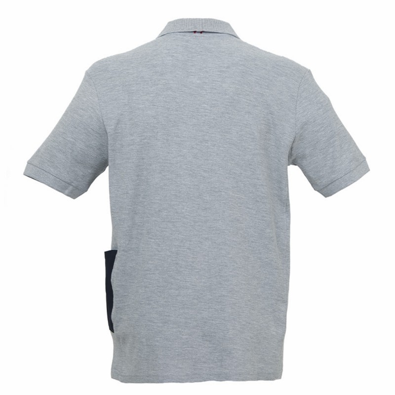 U-Power - Polo manches courtes Slim gris argent GAP