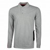 U-Power - Polo manches longues gris clair Slim LIVE