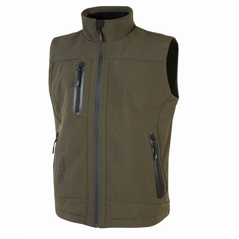 U-Power - Gilet de travail sans manches vert foncé UNIVERSE