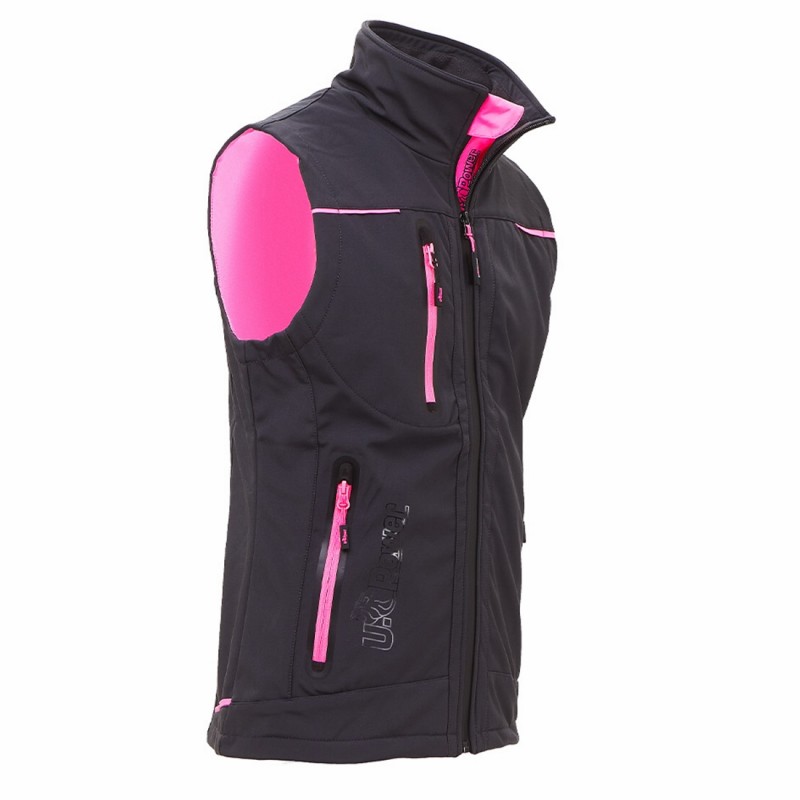U-Power - Gilet de travail sans manches Femme gris violet UNIVERSE LADY