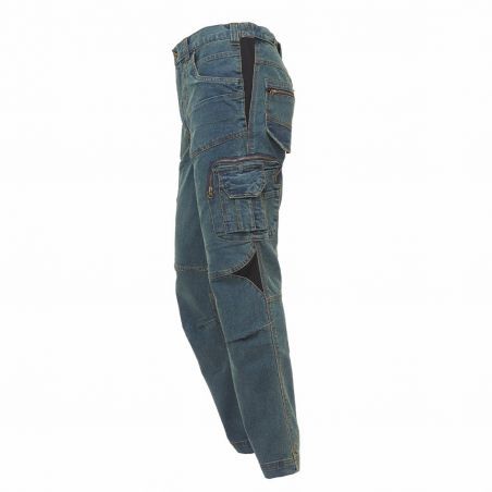 U-Power - Pantalon jeans de travail bleu Stretch TRAFFIC