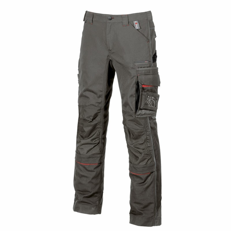 U-Power - Pantalon de travail gris clair DRIFT