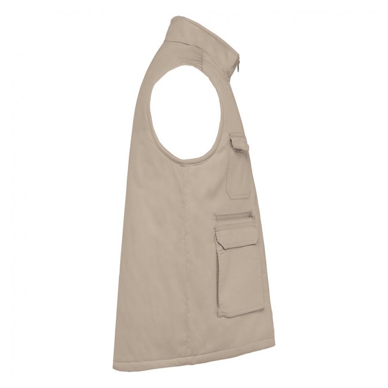 WK - Gilet de travail médical en polycoton rembourré multipoches mixte