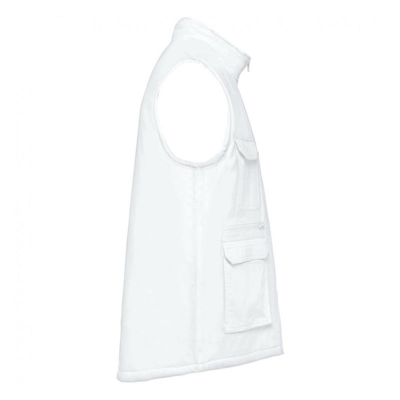 WK - Gilet de travail médical en polycoton rembourré multipoches mixte