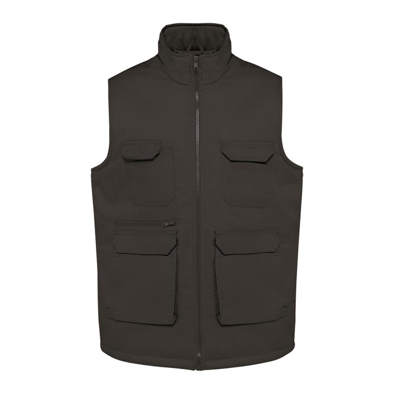 WK - Gilet de travail médical en polycoton rembourré multipoches mixte