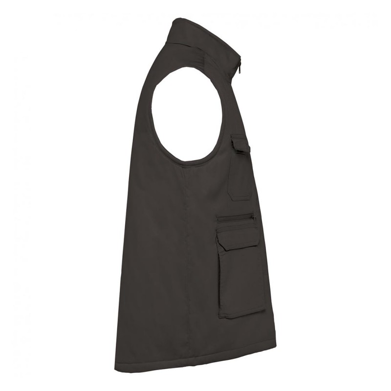 WK - Gilet de travail médical en polycoton rembourré multipoches mixte
