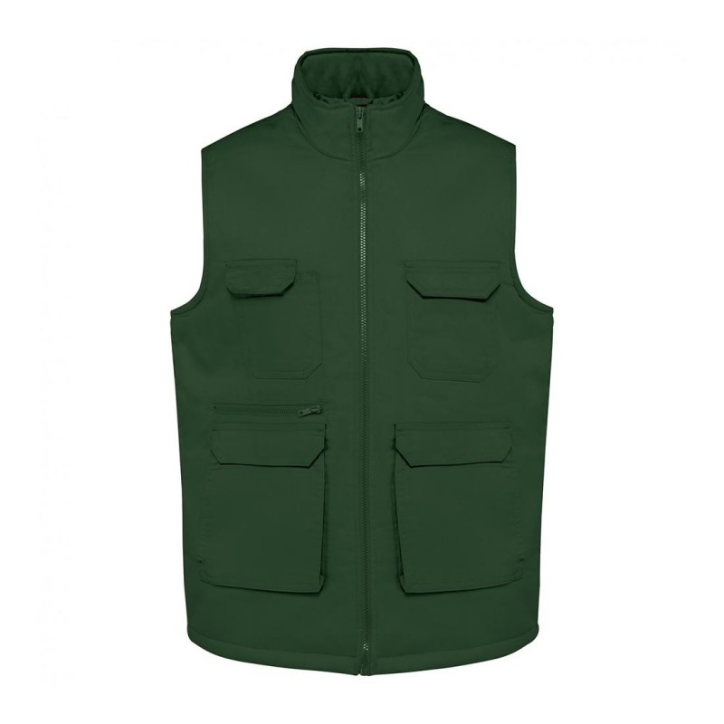 WK - Gilet de travail médical en polycoton rembourré multipoches mixte