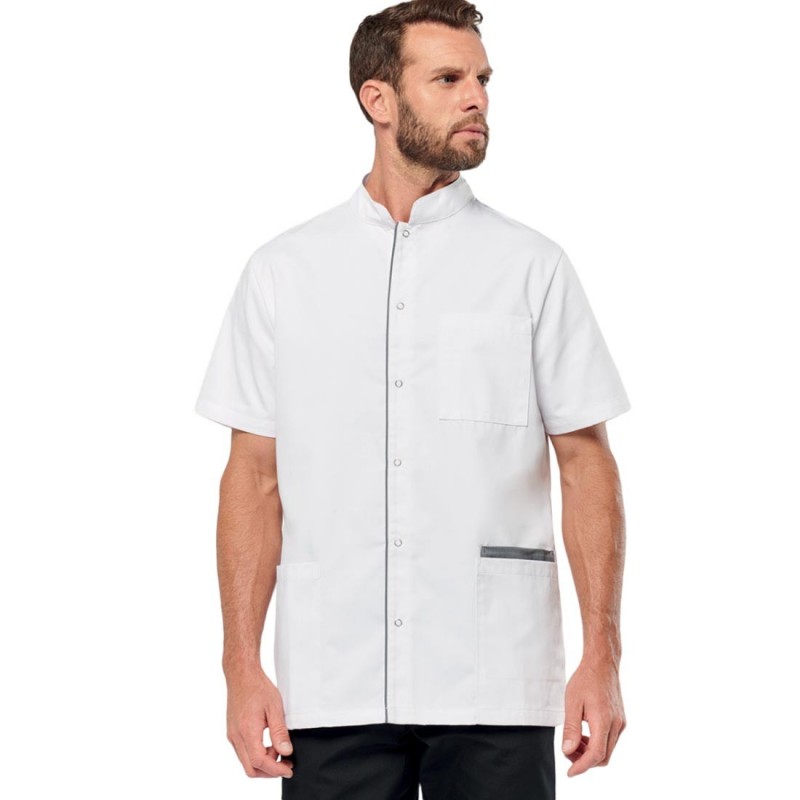 WK - Blouse médicale en polycoton avec boutons-pression