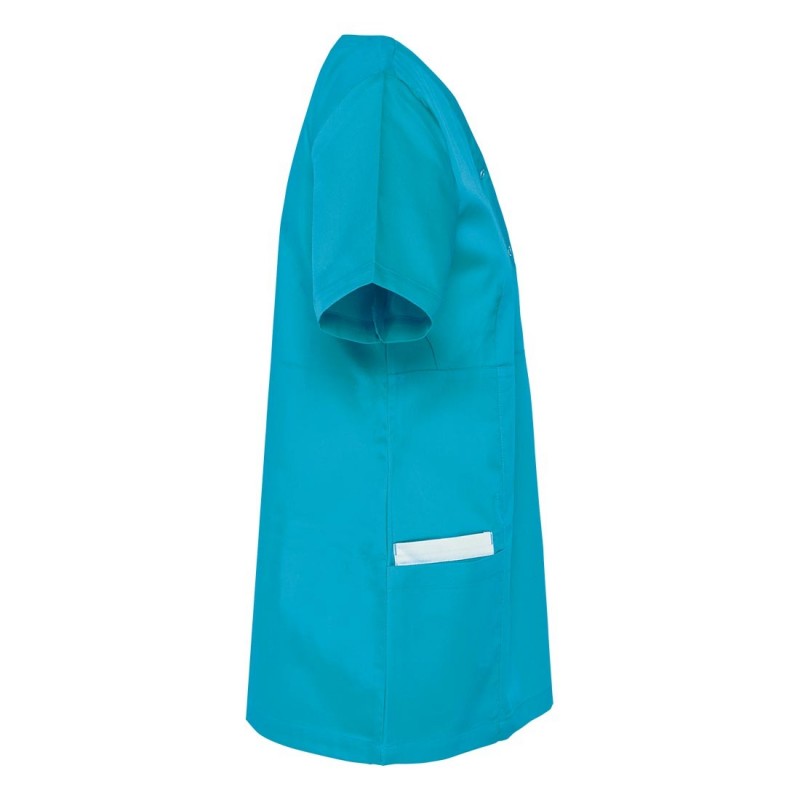 WK - Blouse médicale pour femmes en Polycoton avec boutons-pressions