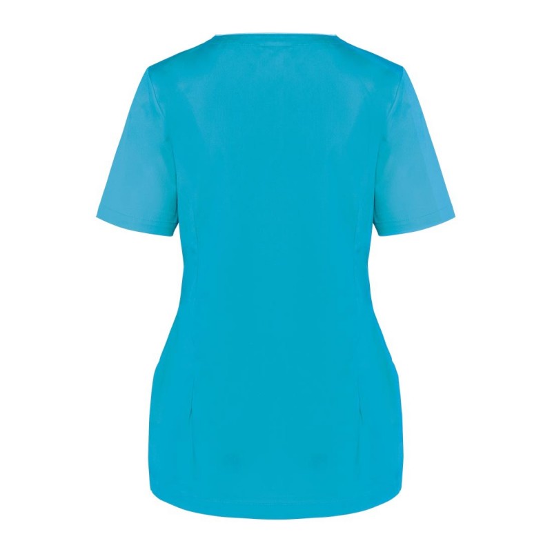 WK - Blouse médicale pour femmes en Polycoton avec boutons-pressions