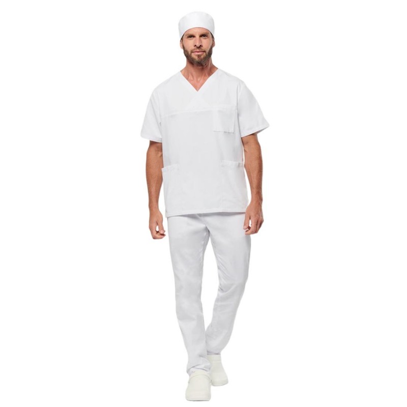 WK - Tunique médicale avec manches courtes en polycoton mixte