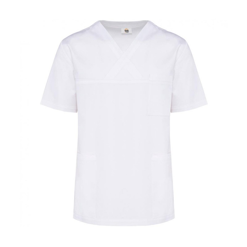 WK - Tunique médicale avec manches courtes en polycoton mixte