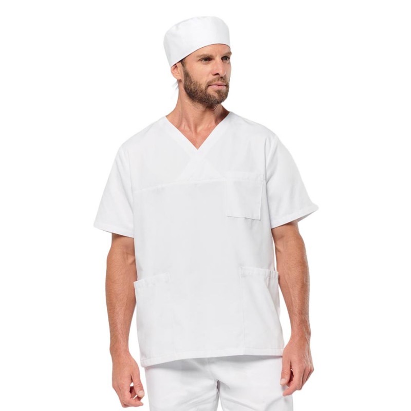 WK - Tunique médicale avec manches courtes en polycoton mixte