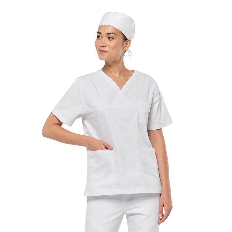 WK - Tunique médicale avec manches courtes en polycoton mixte