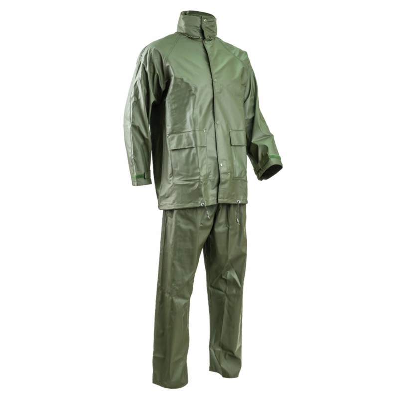 Coverguard - Ensemble de pluie PU et PVC Vert