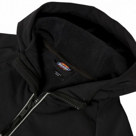 Dickies - Sweat-shirt à capuche Homme zippé 1/4 MOMENTUM noir