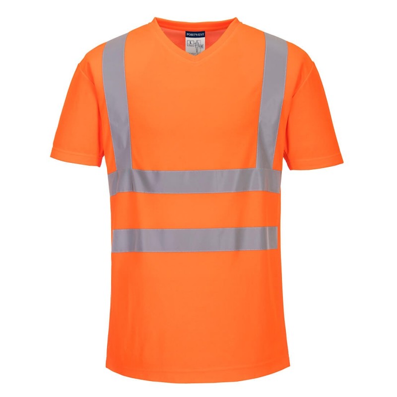 Portwest - Tee-shirt col en V avec empiècements latéraux en maille aérée