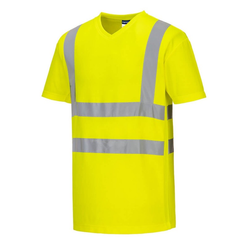Portwest - Tee-shirt col en V avec empiècements latéraux en maille aérée