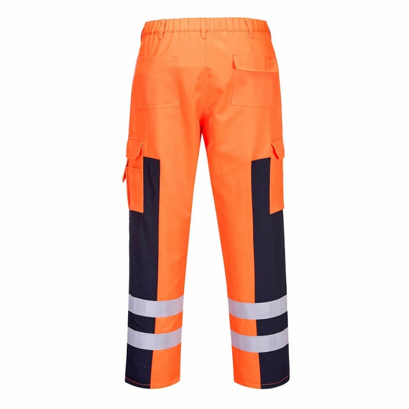 Portwest - Pantalon de travail renforcé sur les genoux haute visibilité