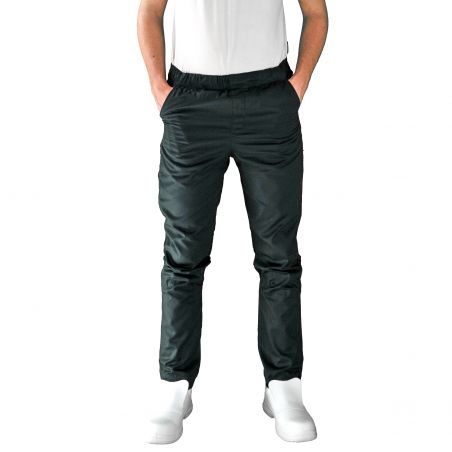 Carbonn - Pantalon de cuisine Slim Fit avec élastique mixte noir