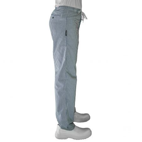 Pantalon de cuisine homme imprimé pied de poule - Pantalons de Cuisine 
