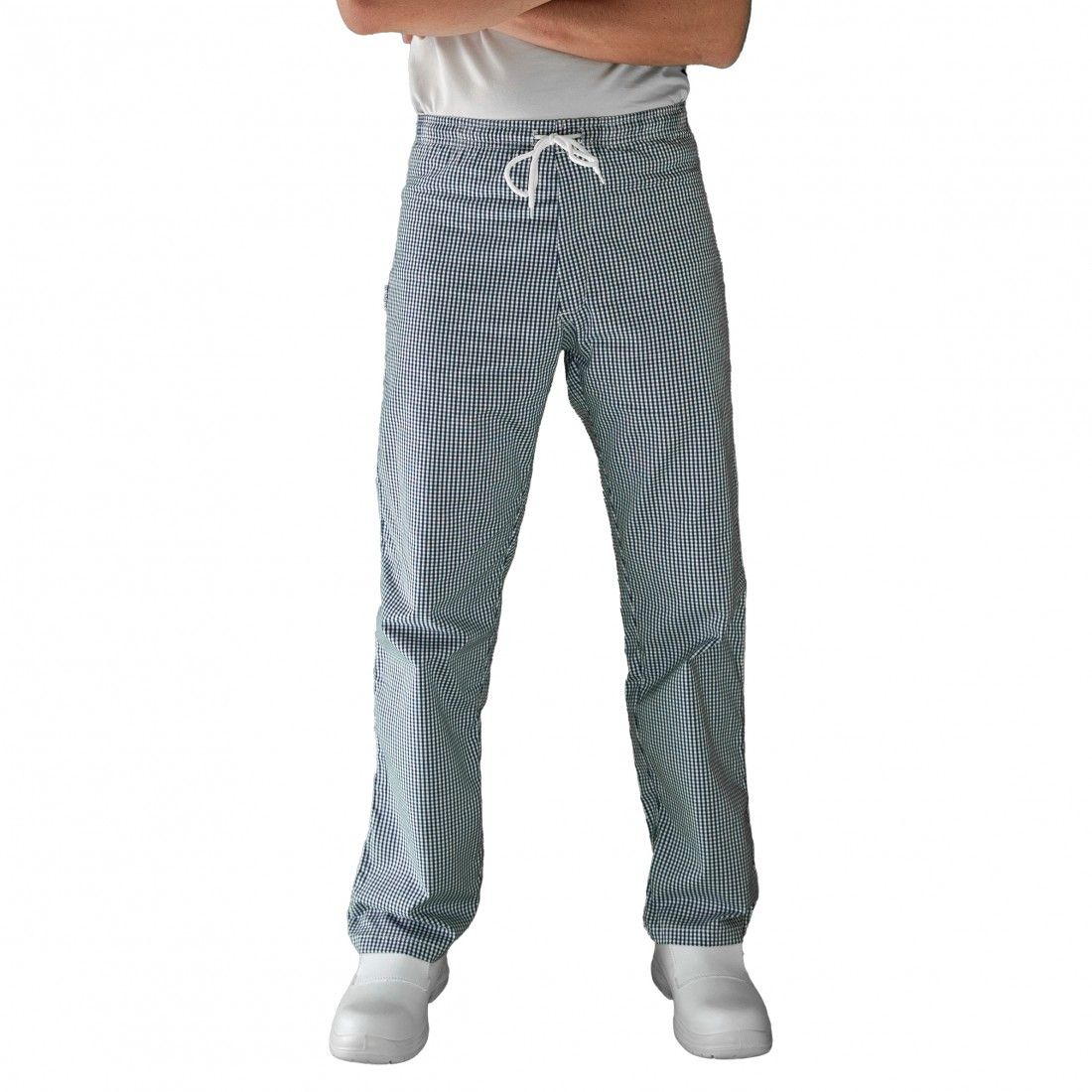 Pantalon de cuisine homme imprimé pied de poule - Pantalons de Cuisine 