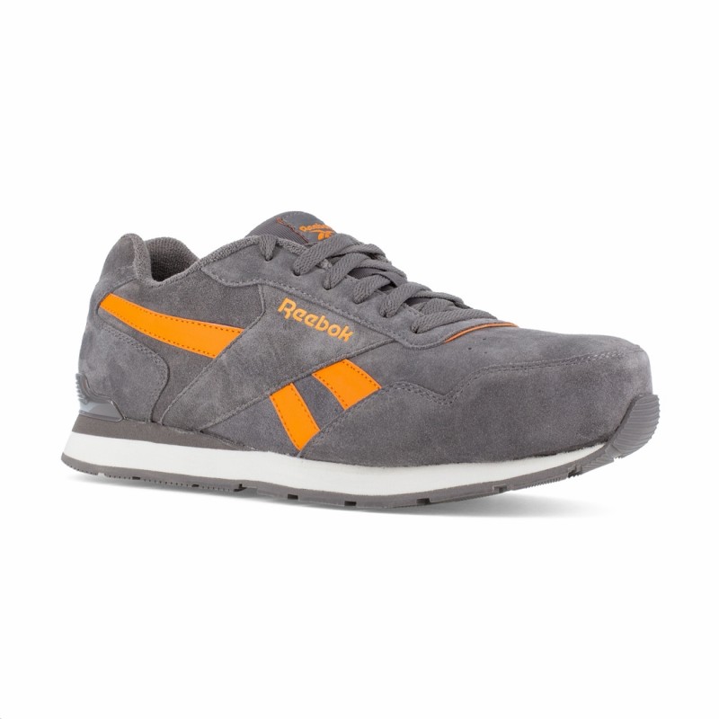 Reebok - Baskets de sécurité basses gris et orange CLASSIC WORK S1P SRC