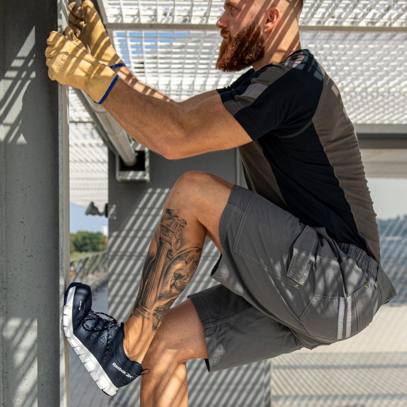 Reebok - Baskets de sécurité basses bleu marine en microfibres S1P SRC ESD