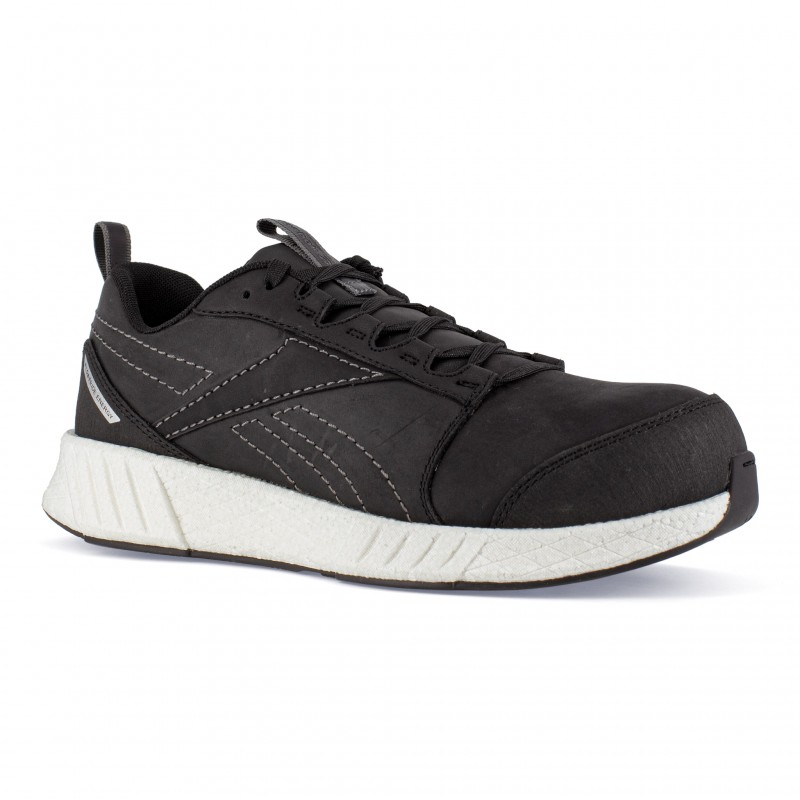 Reebok - Chaussures de sécurité basses noires en cuir haute qualité S3 SRC