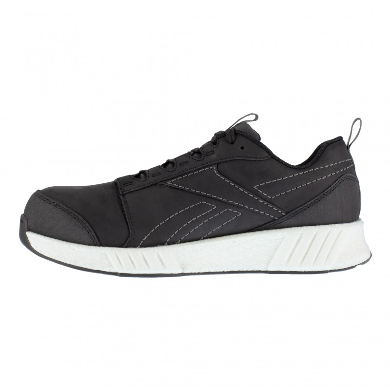 Reebok - Chaussures de sécurité basses noires en cuir haute qualité S3 SRC