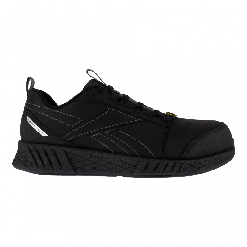 Reebok - Chaussures de sécurité basses noires en cuir embout composite S3 SRC ESD
