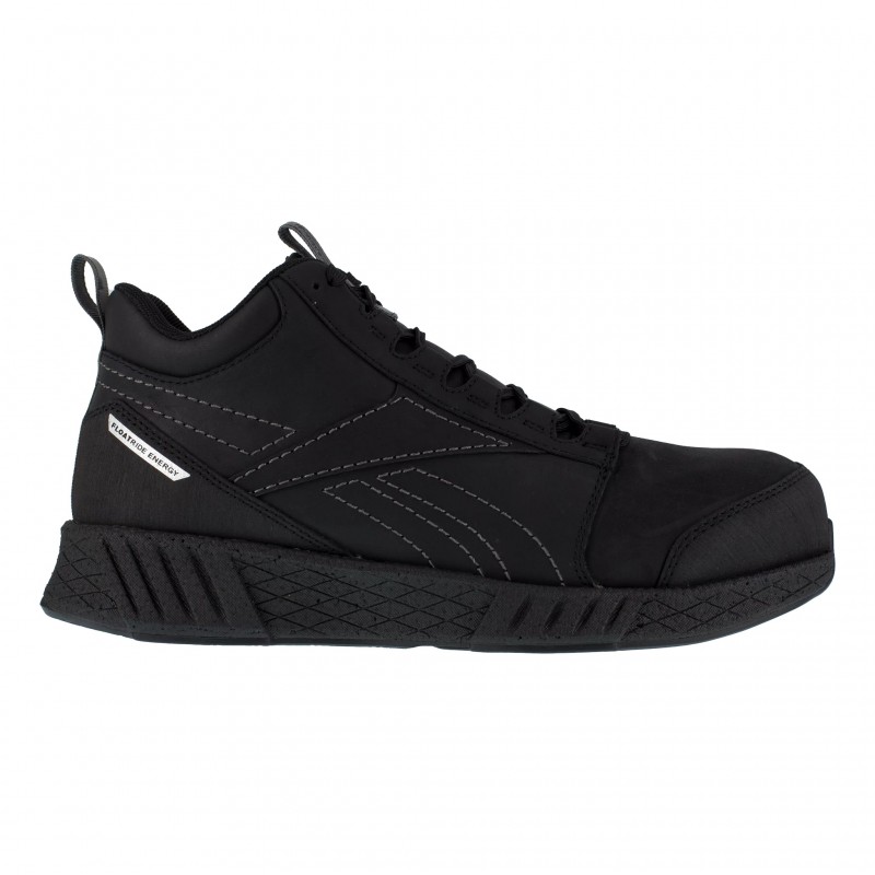 Reebok - Chaussures de sécurité montantes noires en cuir embout composite S3 SRC ESD