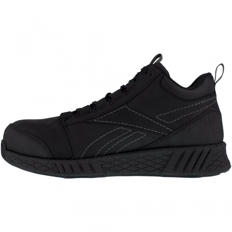 Reebok - Chaussures de sécurité montantes noires en cuir embout composite S3 SRC ESD
