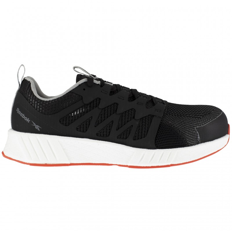 Reebok - Chaussures de sécurité basses noires blanches oranges en maille nylon embout composite S1P SRC