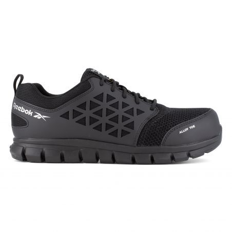 Reebok - Chaussures de sécurité basses noires en microfibres et nylon embout aluminium S1P SRC ESD