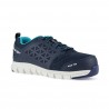 Reebok - Baskets de sécurité basses pour femmes bleu marine en microfibres embout aluminium S1P SRC