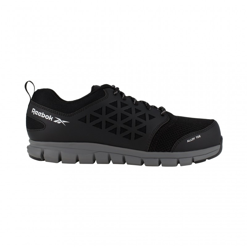 Reebok - Baskets de sécurité basses noires en microfibres et nylon embout aluminium S1P SRC
