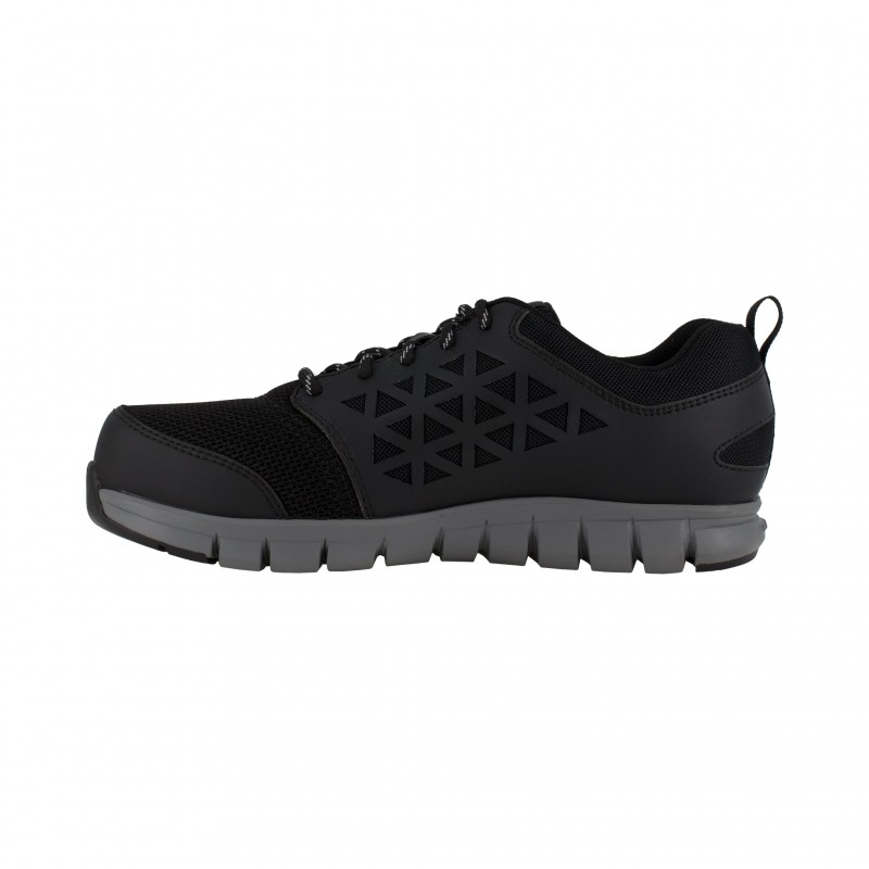 Reebok - Baskets de sécurité basses noires en microfibres et nylon embout aluminium S1P SRC