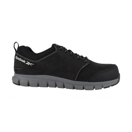 Reebok - Chaussures de sécurité basses noires en daim résistant à l'eau embout aluminium S3 SRC
